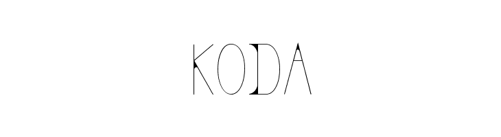 KODA  नि: शुल्क फ़ॉन्ट्स डाउनलोड