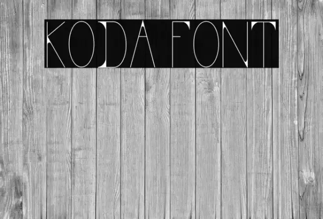 KODA Font examples