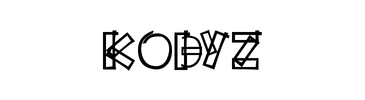 KODYZ  フリーフォントのダウンロード