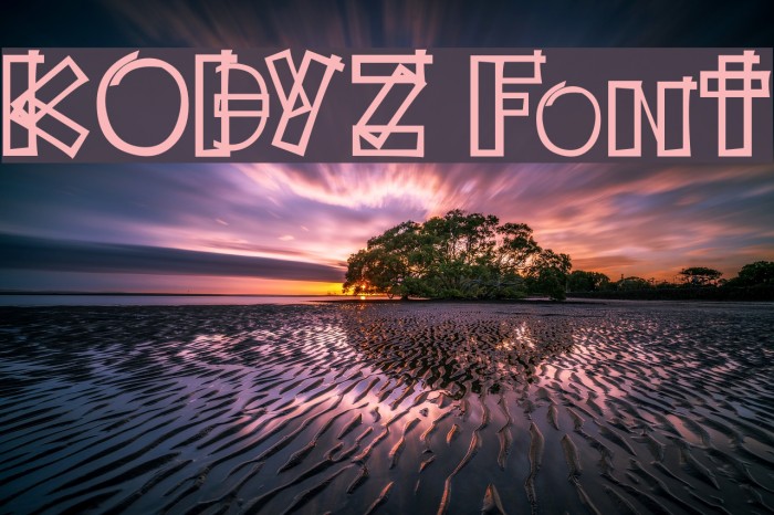 KODYZ Font examples
