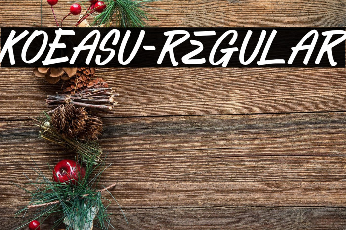 KOEASU-Regular Example 1