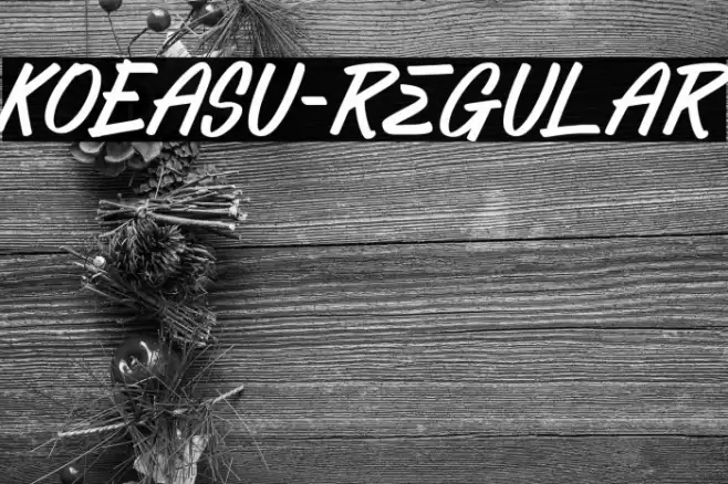 KOEASU-Regular Font examples