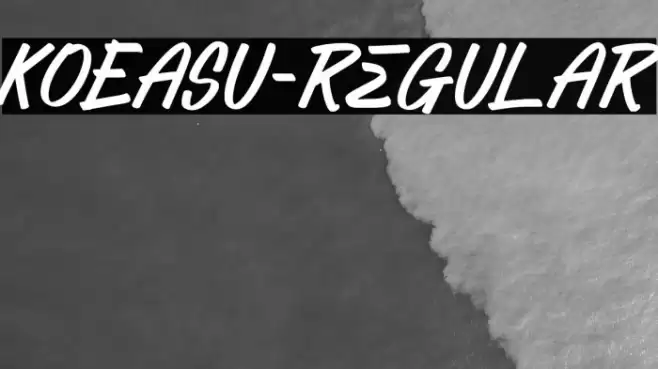 KOEASU-Regular Font examples