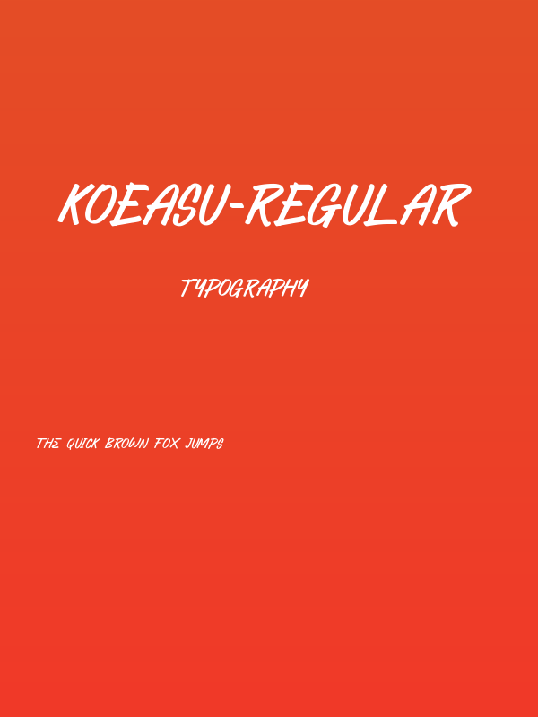 KOEASU-Regular Poster