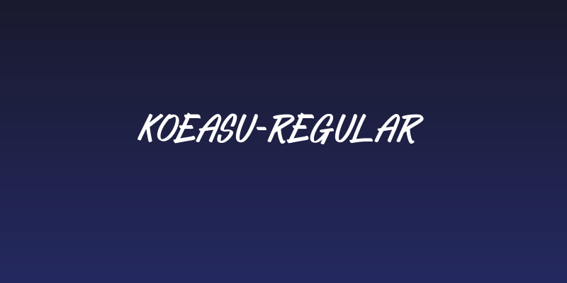 KOEASU-Regular Social Header