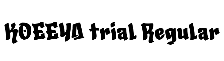 KOEEYA trial Regular  لخطوط تنزيل