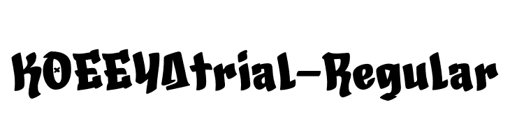 KOEEYAtrial-Regular  Frei Schriftart Herunterladen