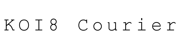 KOI8 Courier  Descarca Fonturi Gratis