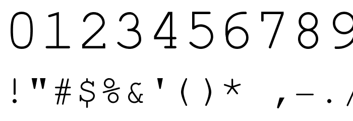 KOI8 Kurier Fixed Font OTHER CHARS