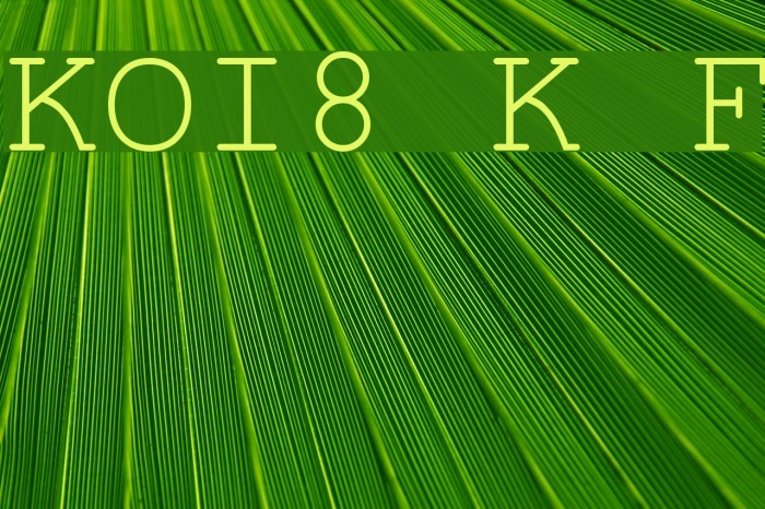 KOI8 Kurier Fixed Font examples