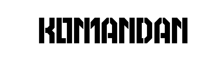 KOMANDAN  font caratteri gratis