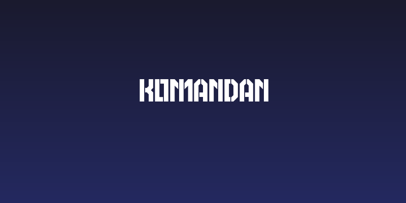 KOMANDAN Social Header