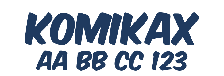 KOMIKAX Font Preview