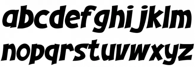 KOMIKZ फ़ॉन्ट लोअरकेस