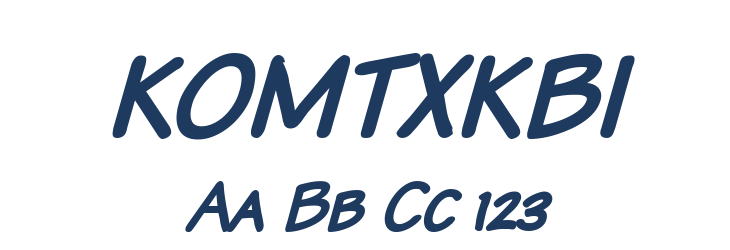 KOMTXKBI Font Preview