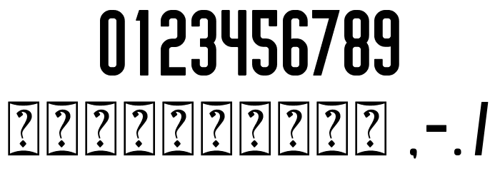 KONGO Font OTHER CHARS