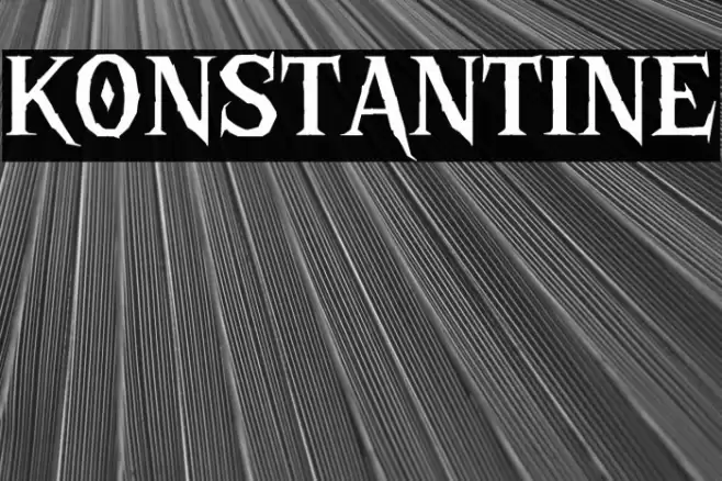 KONSTANTINE Font examples