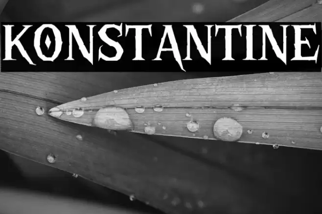 KONSTANTINE Font examples