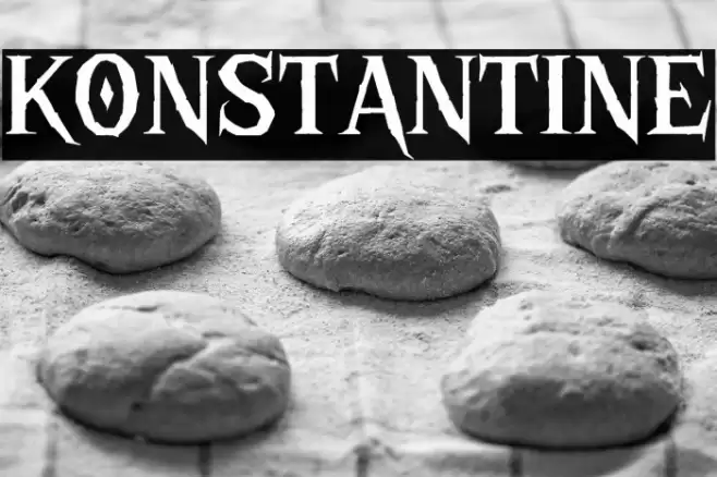 KONSTANTINE Font examples