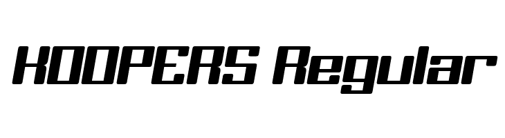 KOOPERS Regular  font caratteri gratis