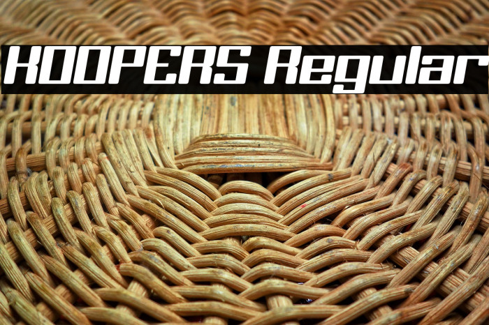 KOOPERS Regular Caratteri examples