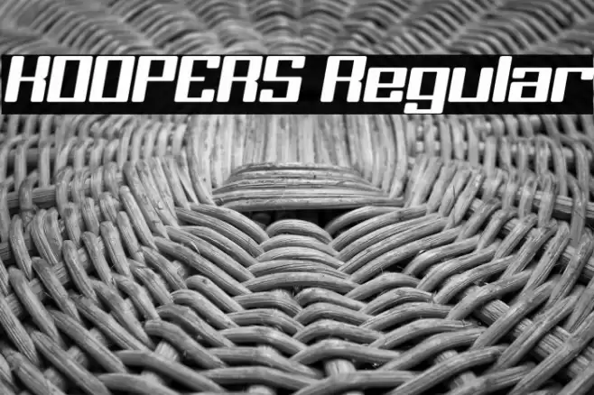 KOOPERS Regular Fonte examples