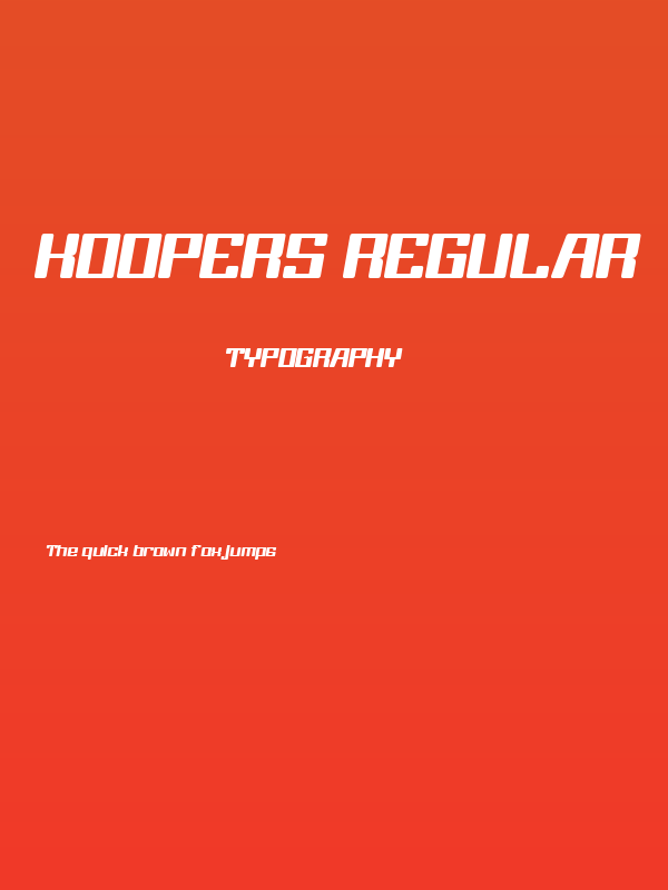 KOOPERS Regular Poster