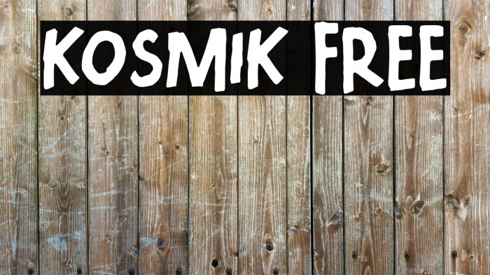 KOSMIK FREE Font examples