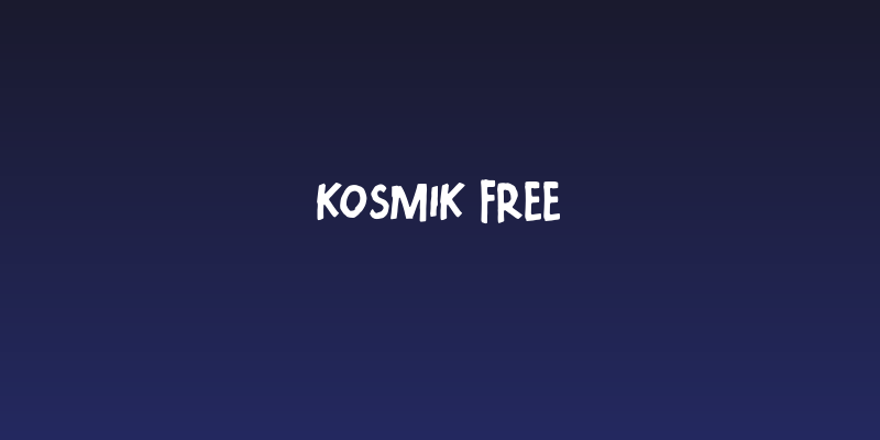 KOSMIK FREE Social Header