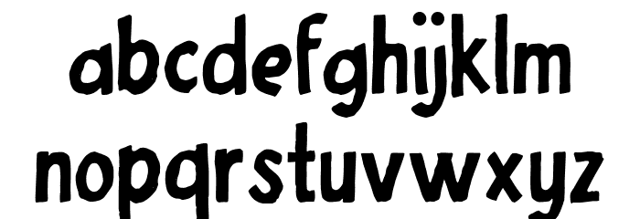 KOSMIK FREE Font LOWERCASE