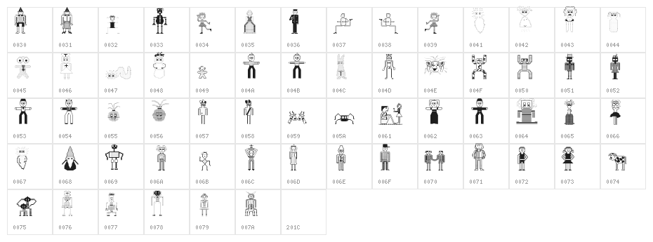 Ko & Leippie Regular Character Map