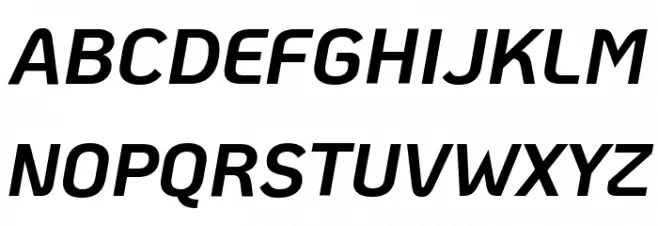 KoHo Bold Italic Schriftart Groß
