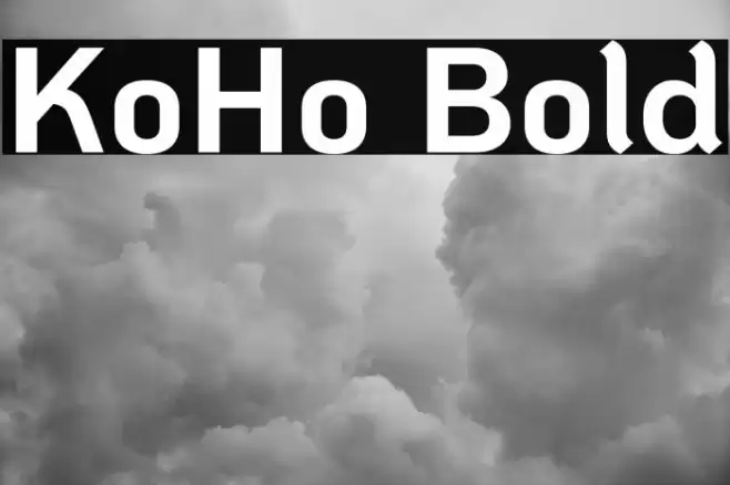 KoHo Bold Polices examples