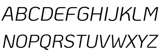 KoHo Italic Polices MAJUSCULES