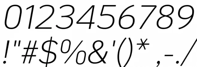 KoHo Light Italic フォント その他の文字
