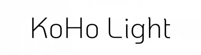 KoHo Light  नि: शुल्क फ़ॉन्ट्स डाउनलोड