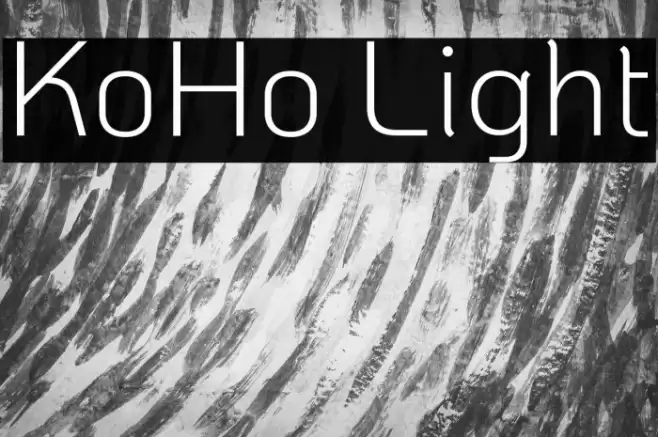 KoHo Light Font examples