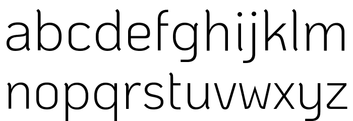 KoHo Light Font LOWERCASE