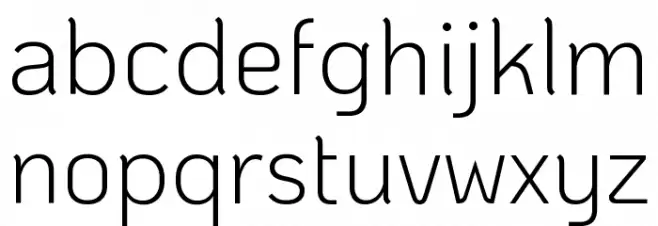 KoHo Light Font Litere mici