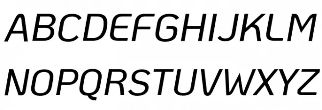 KoHo Medium Italic Fonte MAIÚSCULAS