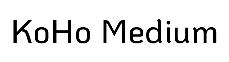 KoHo Medium फ़ॉन्ट