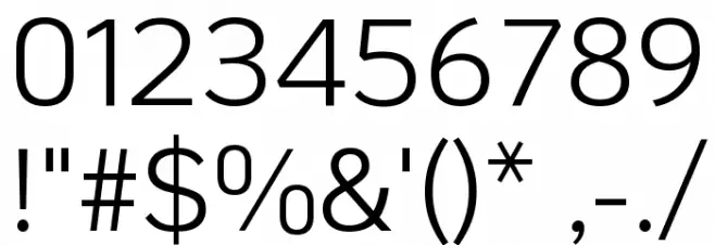 KoHo Regular Font OTHER CHARS