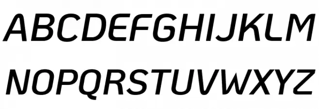 KoHo SemiBold Italic Fonte MAIÚSCULAS
