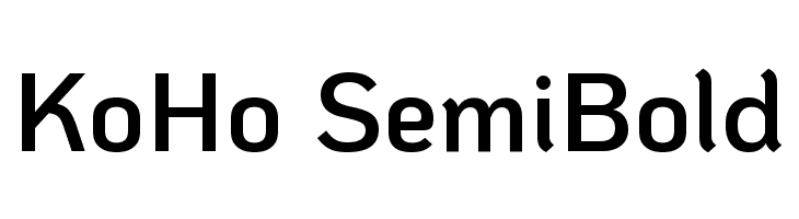 KoHo SemiBold Font