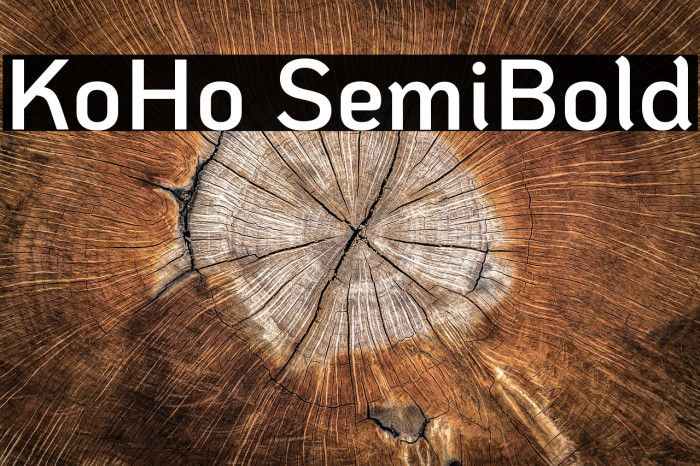 KoHo SemiBold Font examples