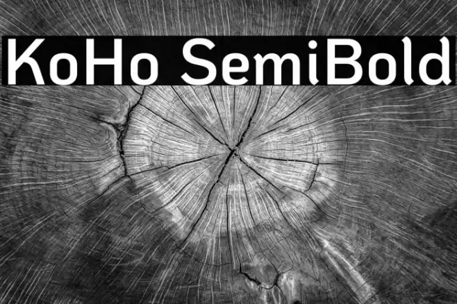 KoHo SemiBold Schriftart examples