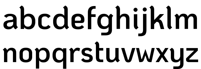 KoHo SemiBold Font LOWERCASE