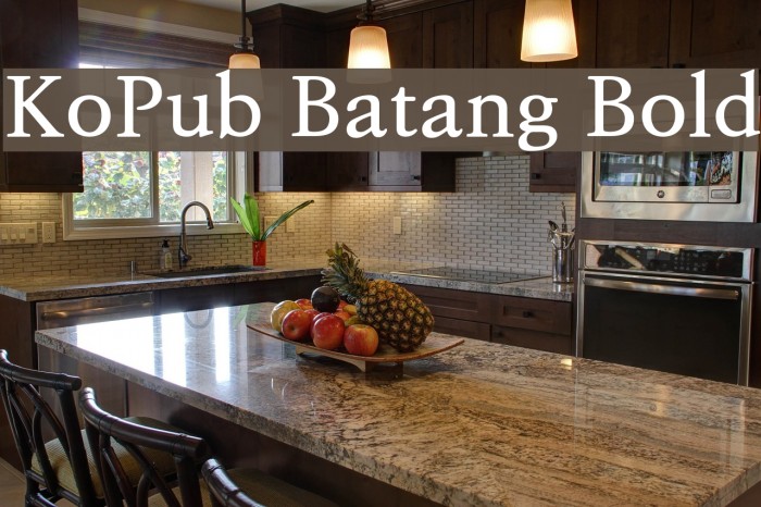 KoPub Batang Bold Font examples