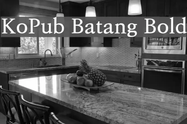 KoPub Batang Bold フォント examples