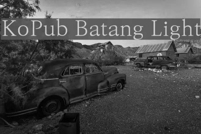 KoPub Batang Light Шрифта examples